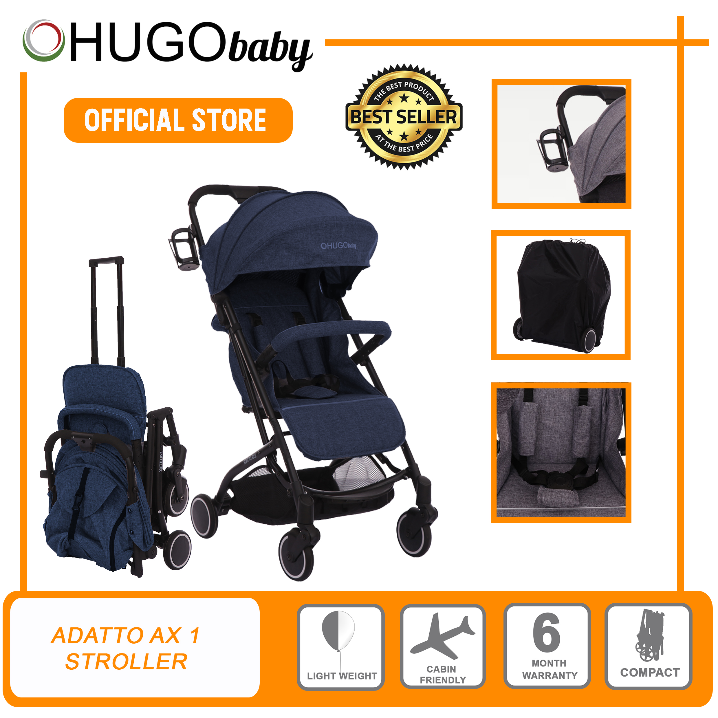 Hugo baby stroller on sale